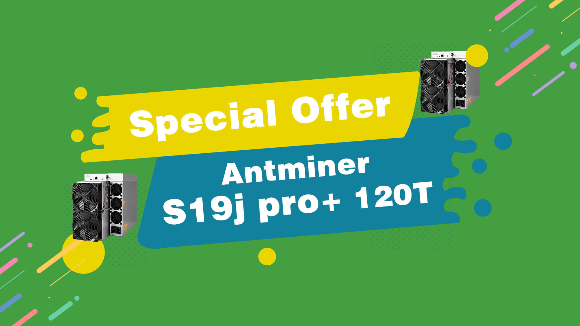 Specialerbjudande för Antminer S19j Pro+ 120T